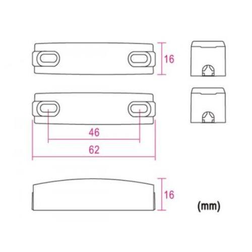 Magnetischer Kontakt 0,5A @ 100V DC NC - Velleman