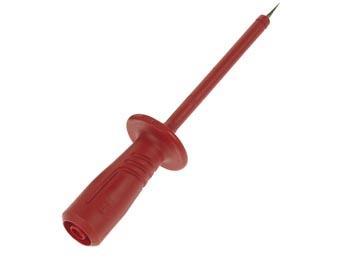 PRÜFKOPF MIT ELASTISCHER, SCHLAGFESTER, INSELIERTER HÜLSE, BUCHSE 4mm s - Hirschmann