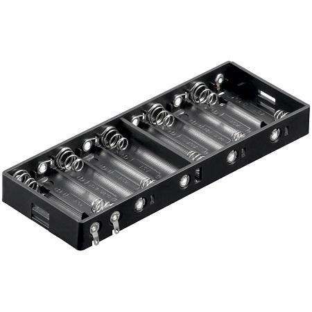 10x AA-Batteriehalter - Goobay