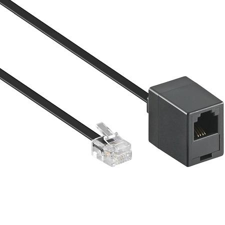 Telefon-Verlängerungskabel RJ11 - 4-adrig