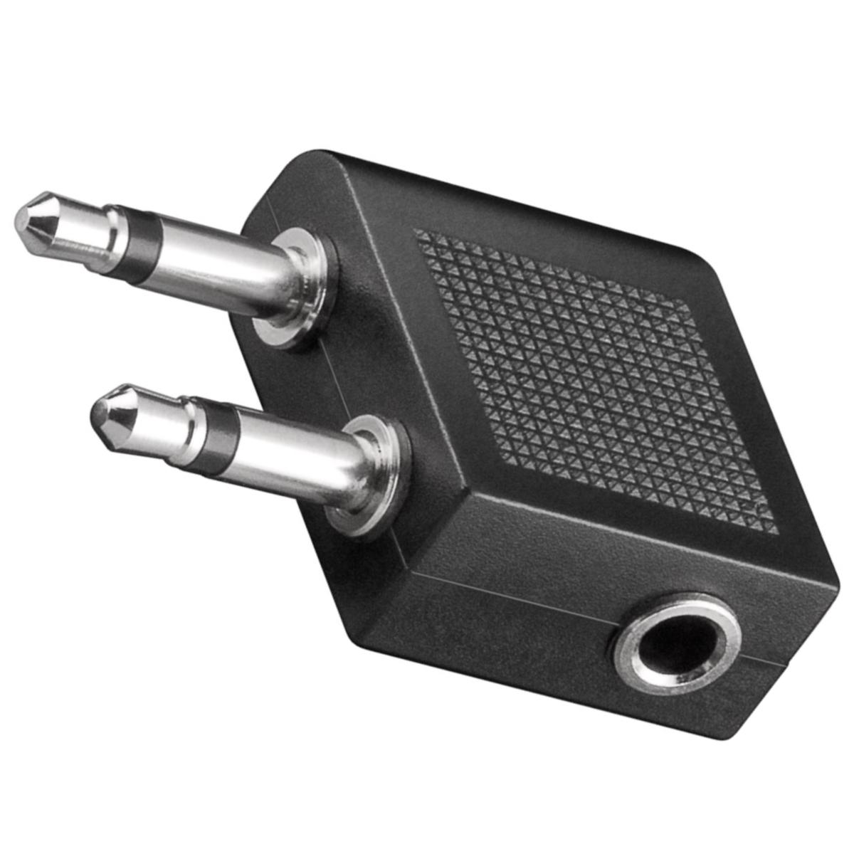 Flugzeug-Audioadapter 3,5 mm für Kopfhörer (Airline Adapter)