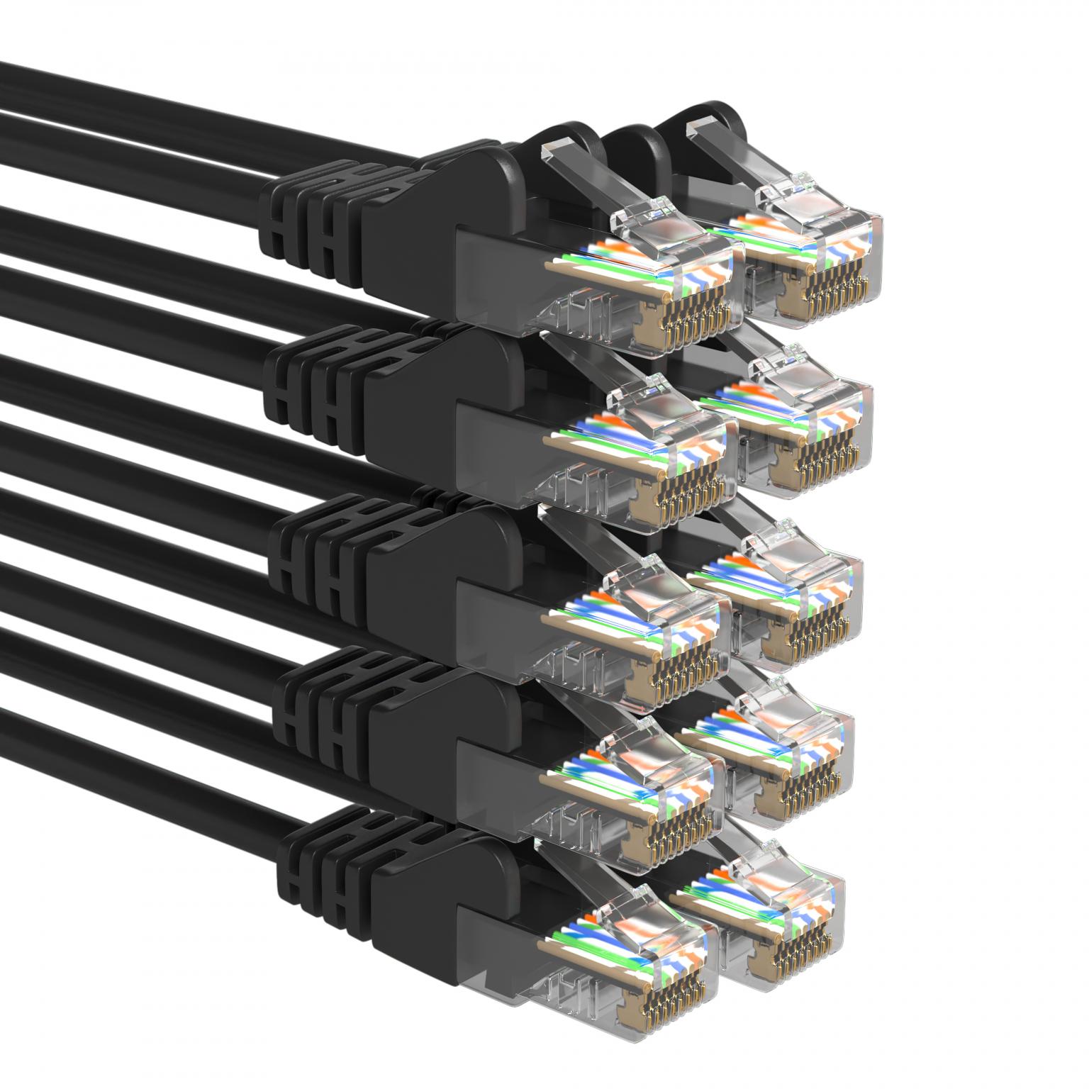 Netzwerk UTP Kabel 10 Farben 15 Längen