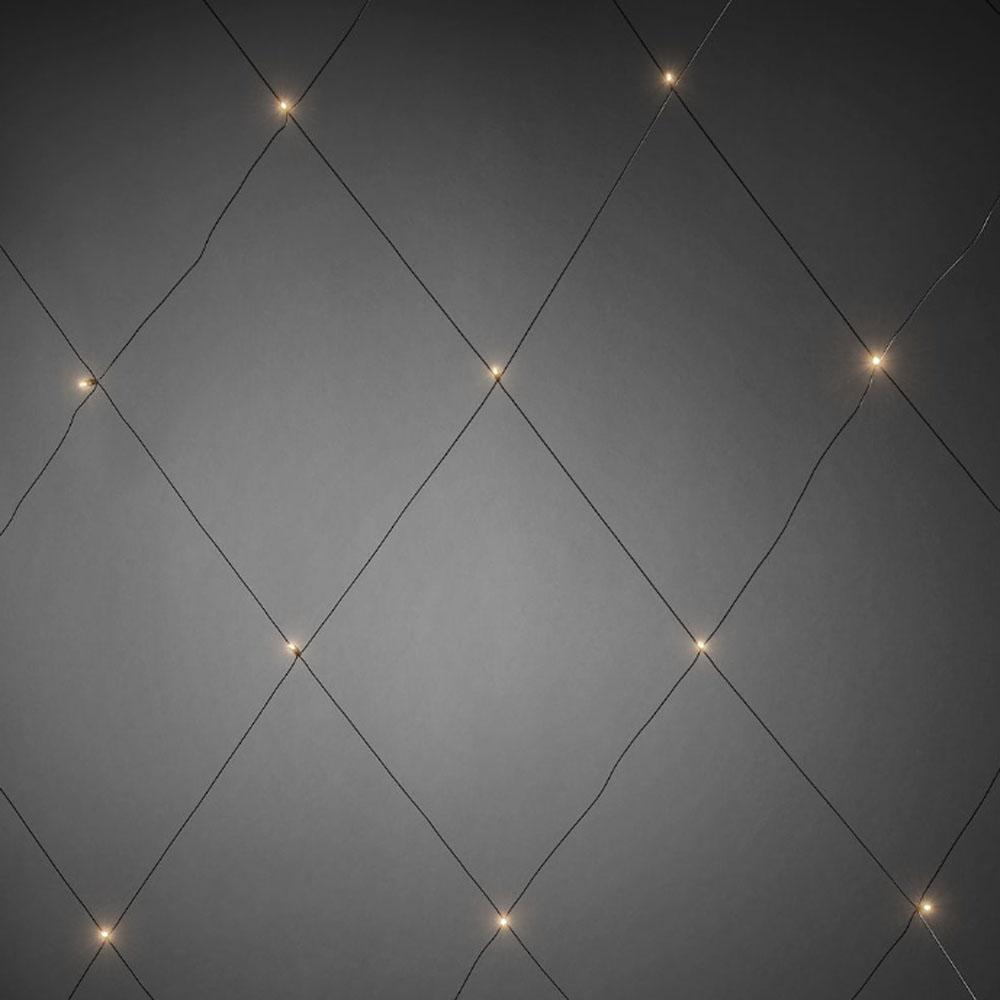 Lichtvorhang - LED-Weihnachtsbeleuchtung für innen und außen - 2 x 2 Meter - 64 Lichter - warmweiß