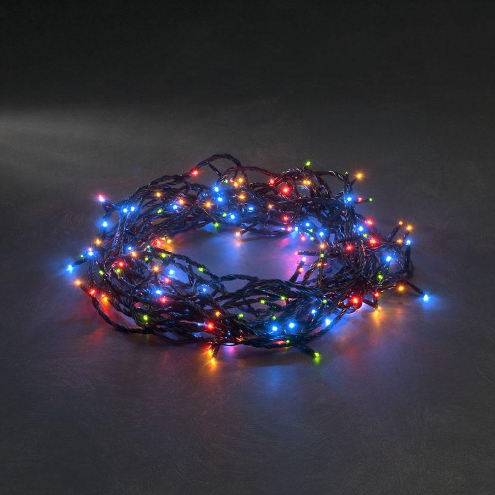 Cluster lighting - led weihnachtsbeleuchtung für innen und außen - 80 lichter - 5,53 meter - mehrfarbig