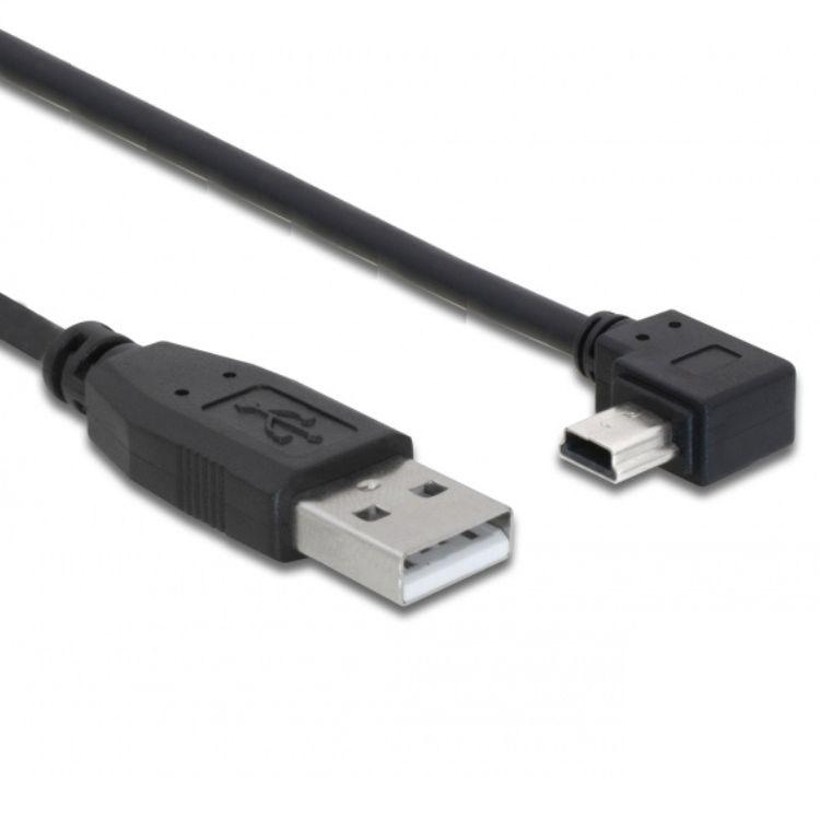 Navigatie USB Kabel Mini USB Gewinkelt - Delock