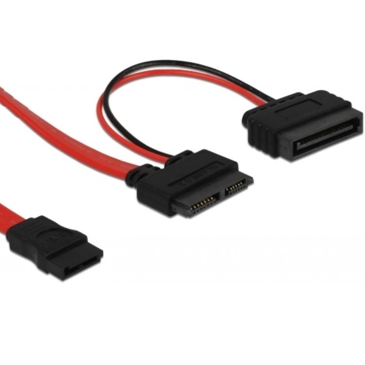 Slim SATA zu SATA Kabel 13p zu 7p + 15p