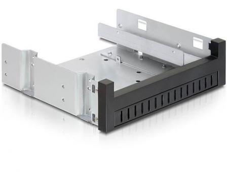 Delock 5,25″ Einbaurahmen für 1 x 5,25″ Slim drive + 1 x 2,5″ oder 3,5″ HDD - Delock