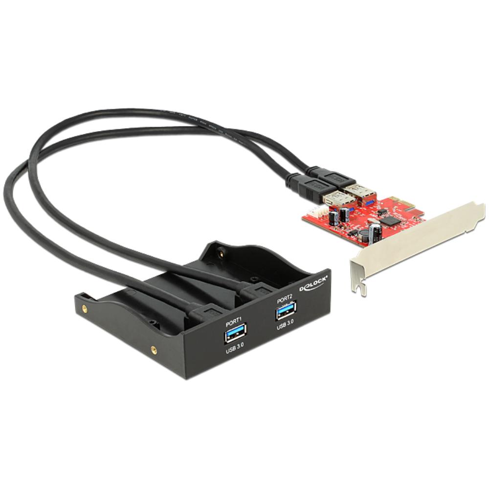 PCI Express Karte 2x USB 3.0 Frontplatte