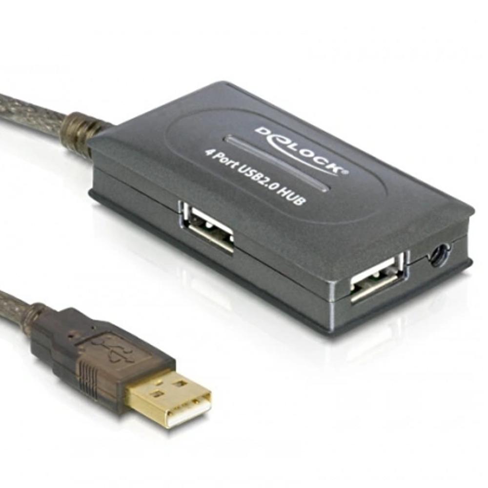 USB A auf USB A Met USB Hub USB 2.0 - Delock