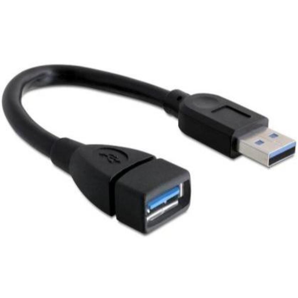 Geschwungenes Kabel USB A auf USB A USB 3.0 - Delock