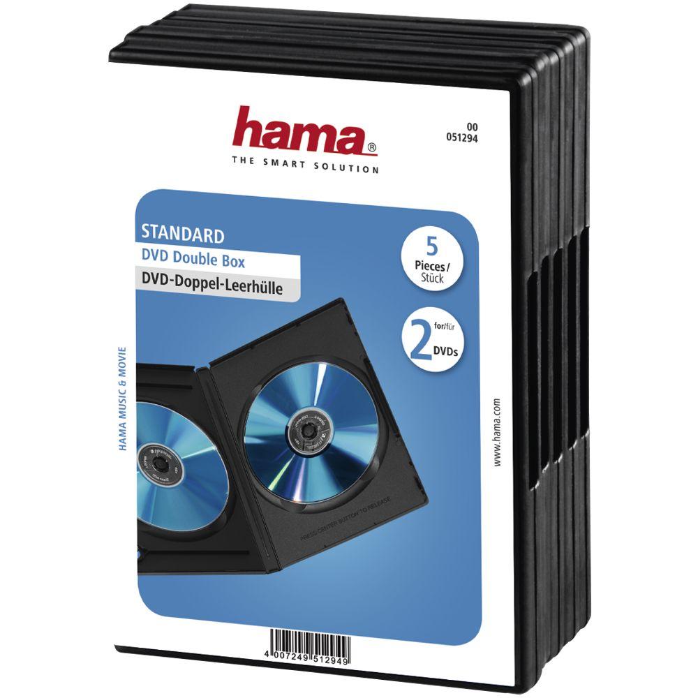 CD/DVD Leeres Slim DVD Gehäuse 5 Stück - Hama