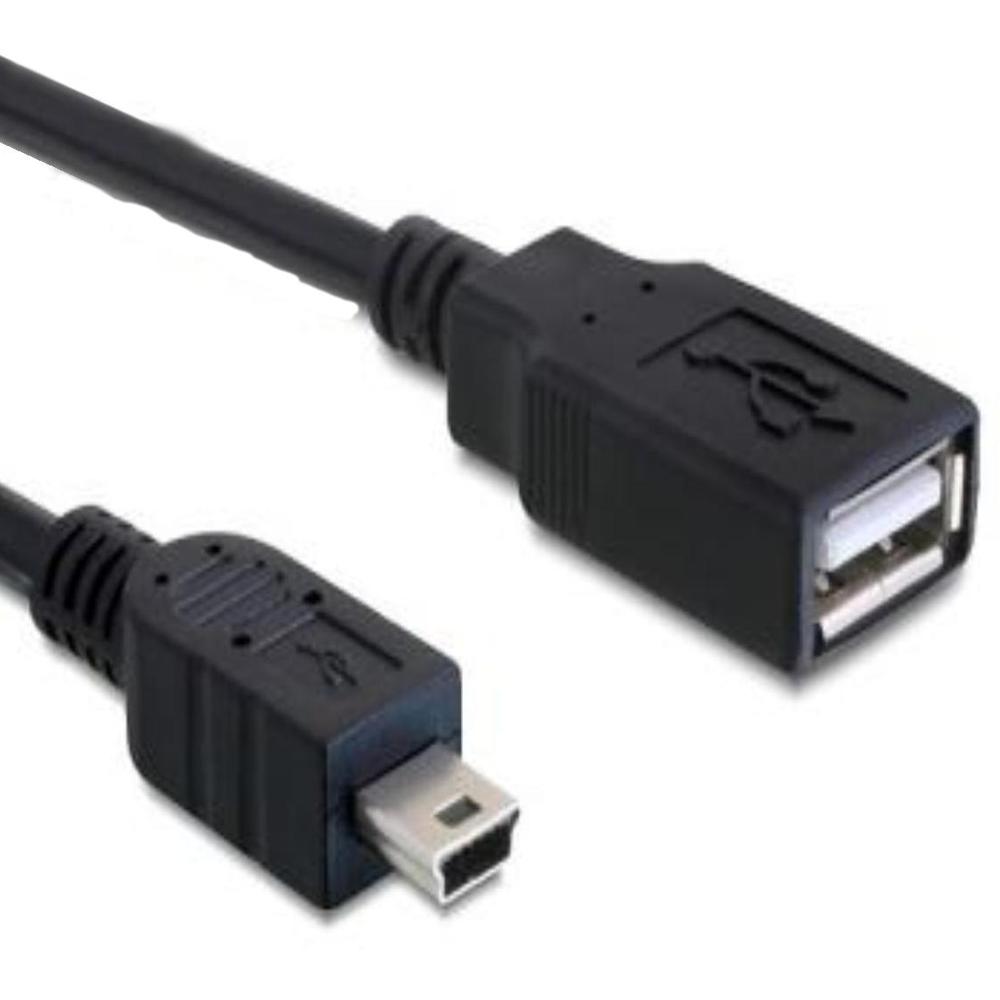 Mini USB auf USB A Verbindungskabel 2.0 - Delock