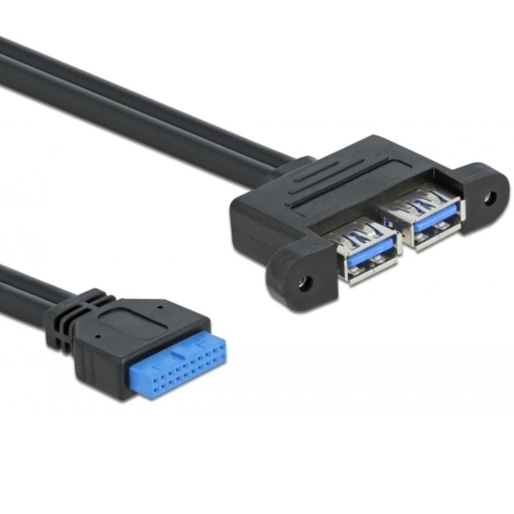 Pinheader 19P auf USB 3.0 Kabel - Delock