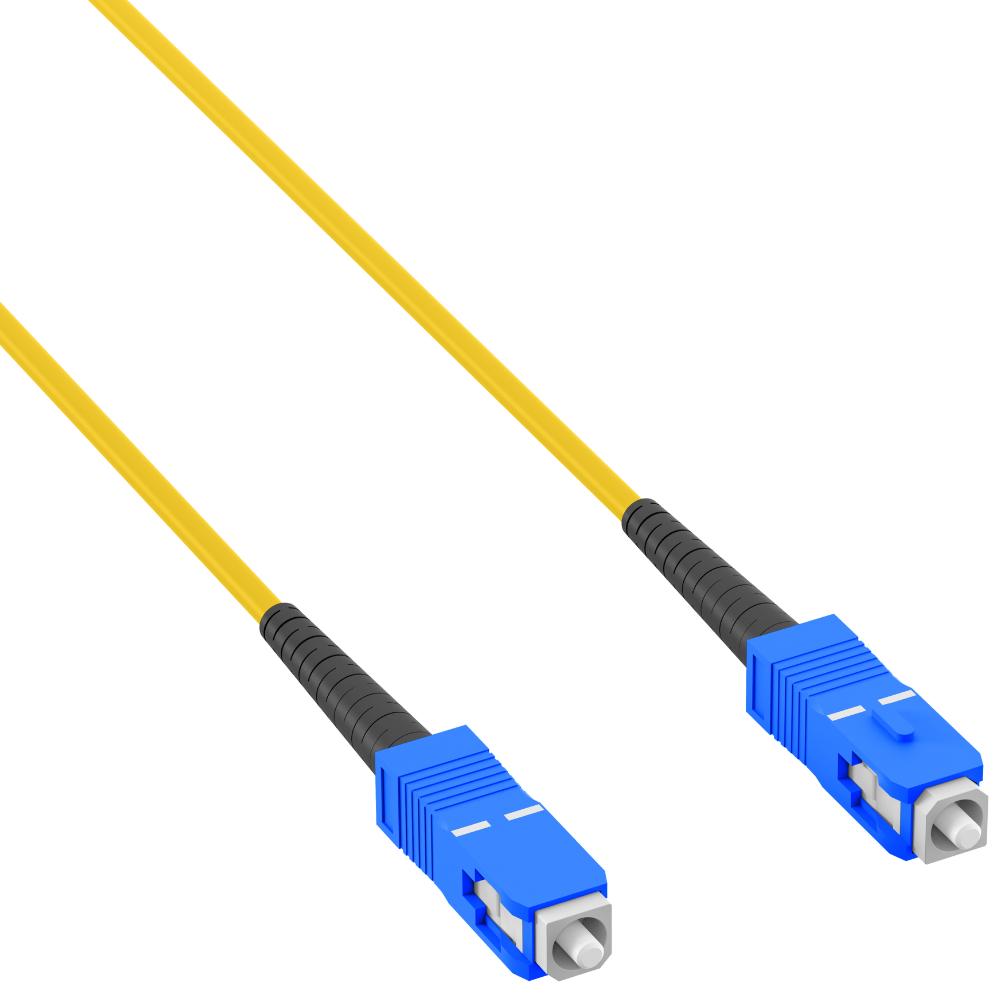 Simplex Jumper SC/SC 9/125, 0,5 m, LSZH, OS2, gelb