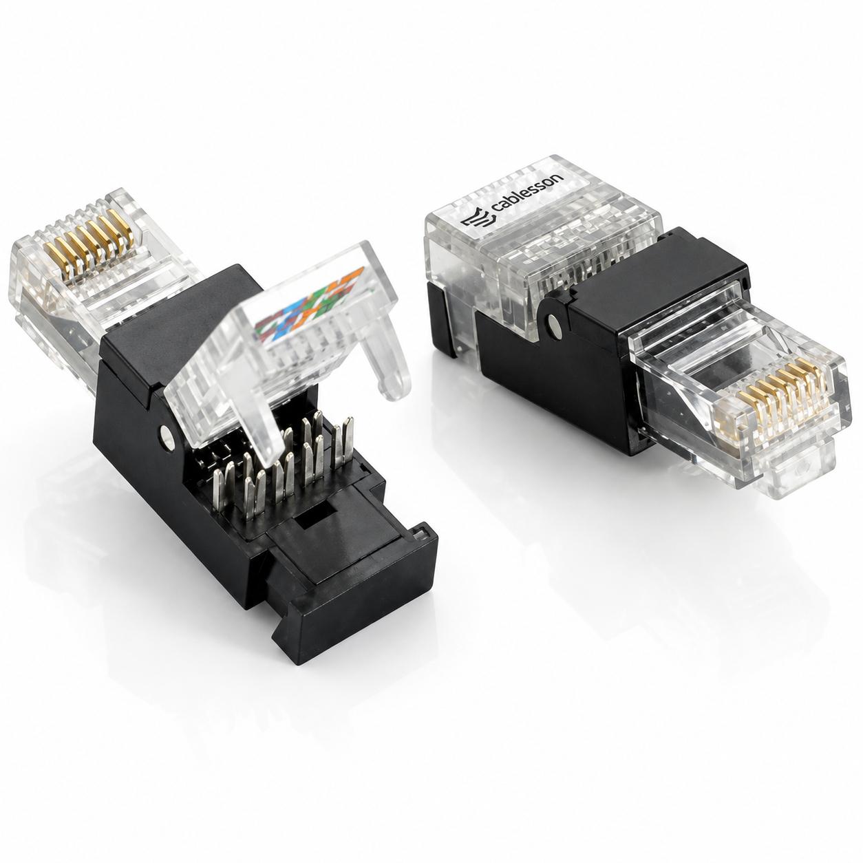 Cat5 Cat6 Stecker RJ45 - Werkzeuglose Montage