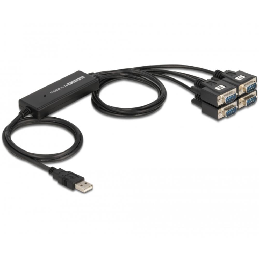USB naar 4x serieel kabel - Delock