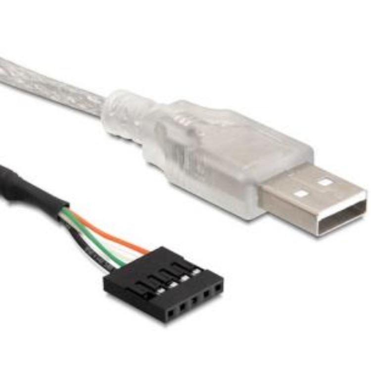 Pinheader auf USB A Kabel - Delock