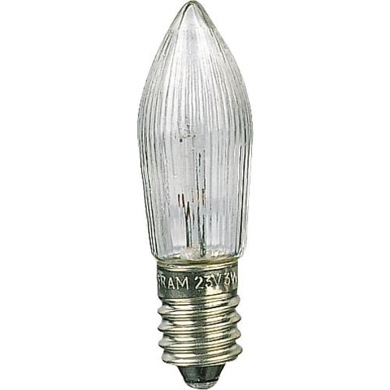 Weihnachtsbeleuchtung - Ersatz-Weihnachtsbeleuchtung - E10 - 3 Stück - 8 Volt - hellweiß