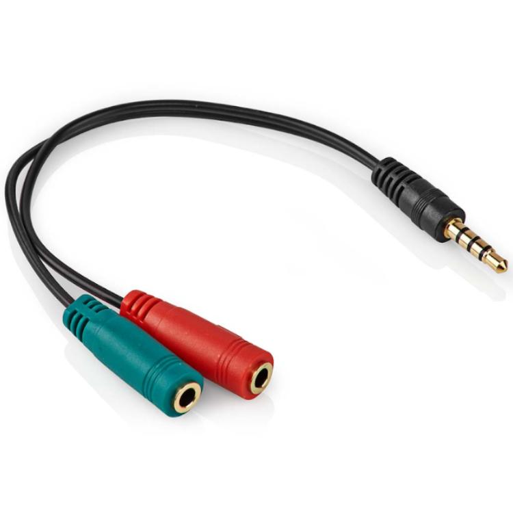 Jack Splitterkabel 3,5 mm OMTP Audio und Mikrofon
