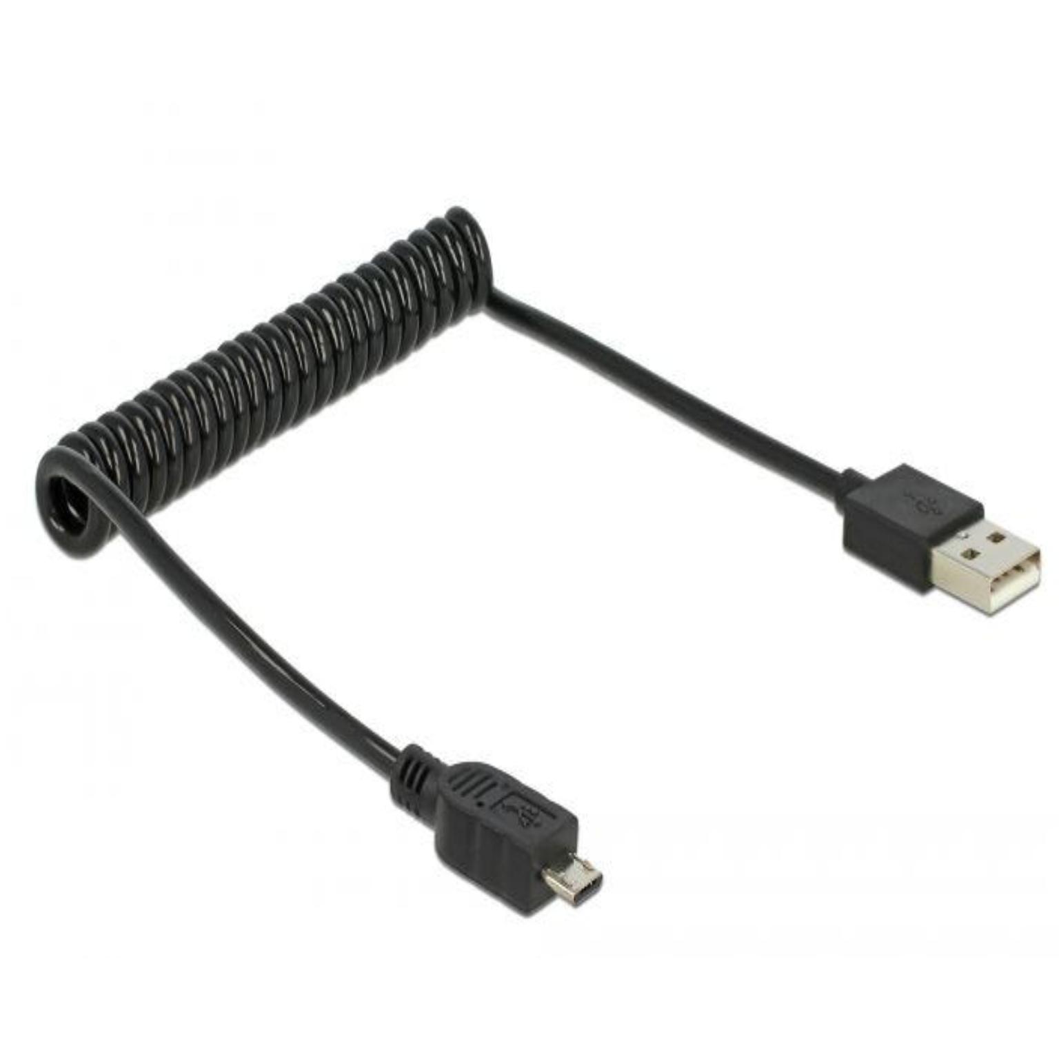 USB Micro B Datenkabel - 0,3 Meter - Delock