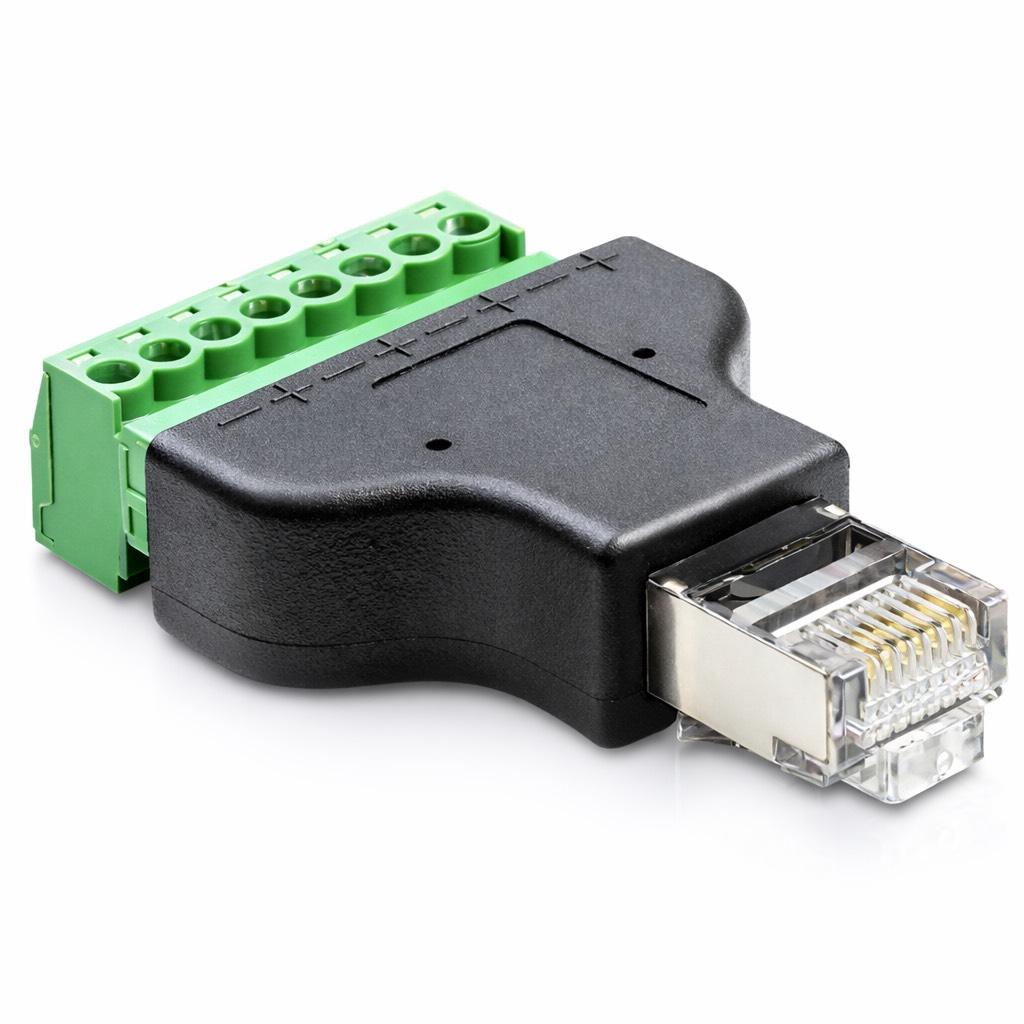 RJ45 auf Schraubanschluss Adapter - Delock