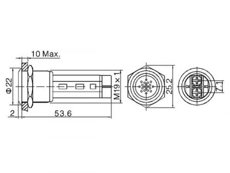 SUMMER ROESTVRIJ STAAL VOOR INBOUW 19mm - HQ Products