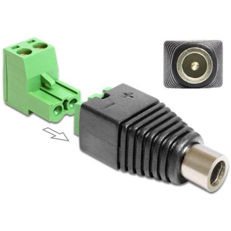 Netzstecker auf Schraubklemme - Delock