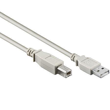 USB 2.0 Hi Speed Kabel mit USB Zertifikat, grau USB 2.0 Stecker (Typ A) - Goobay