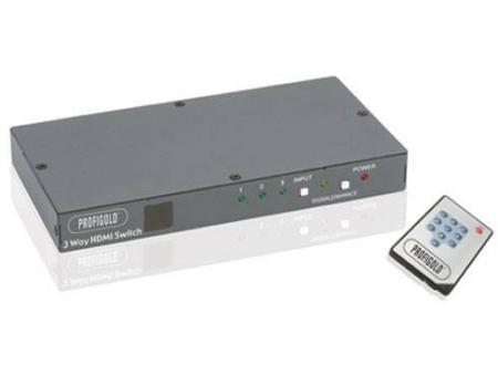 HDMI-Umschalter - 3 Anschlüsse - Profigold