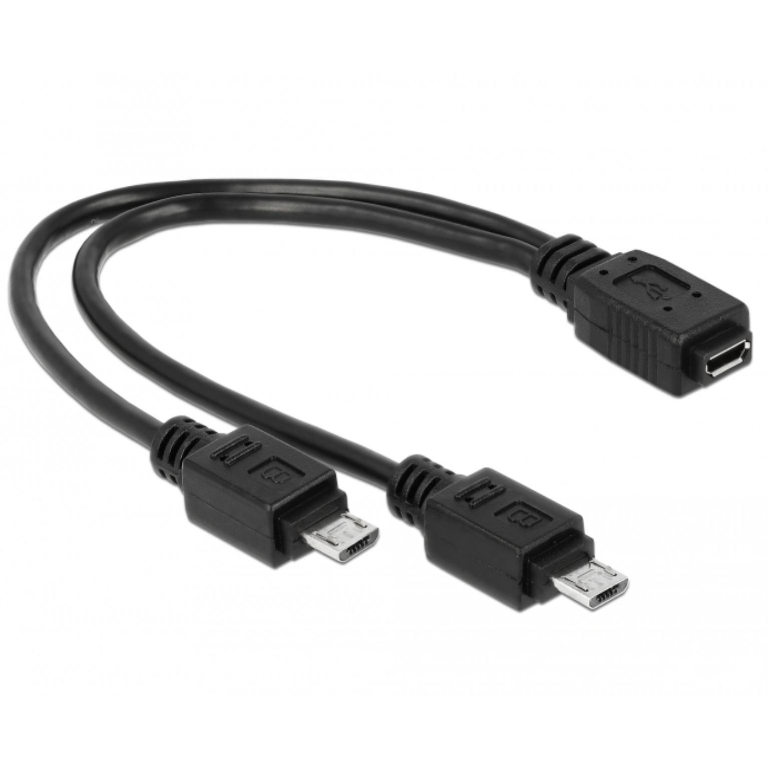 USB B auf USB A Y Kabel - Delock