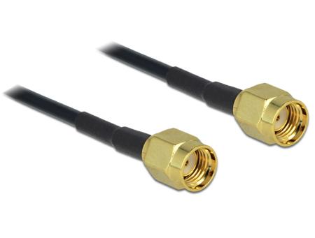 HF Adapterkabel RP SMA Stecker > RP SMA Stecker 320 mm Delock
