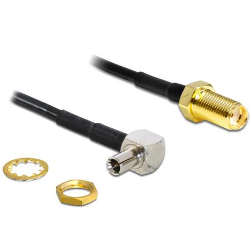 TS9 Male Recht op SMA Female Adapterkabel