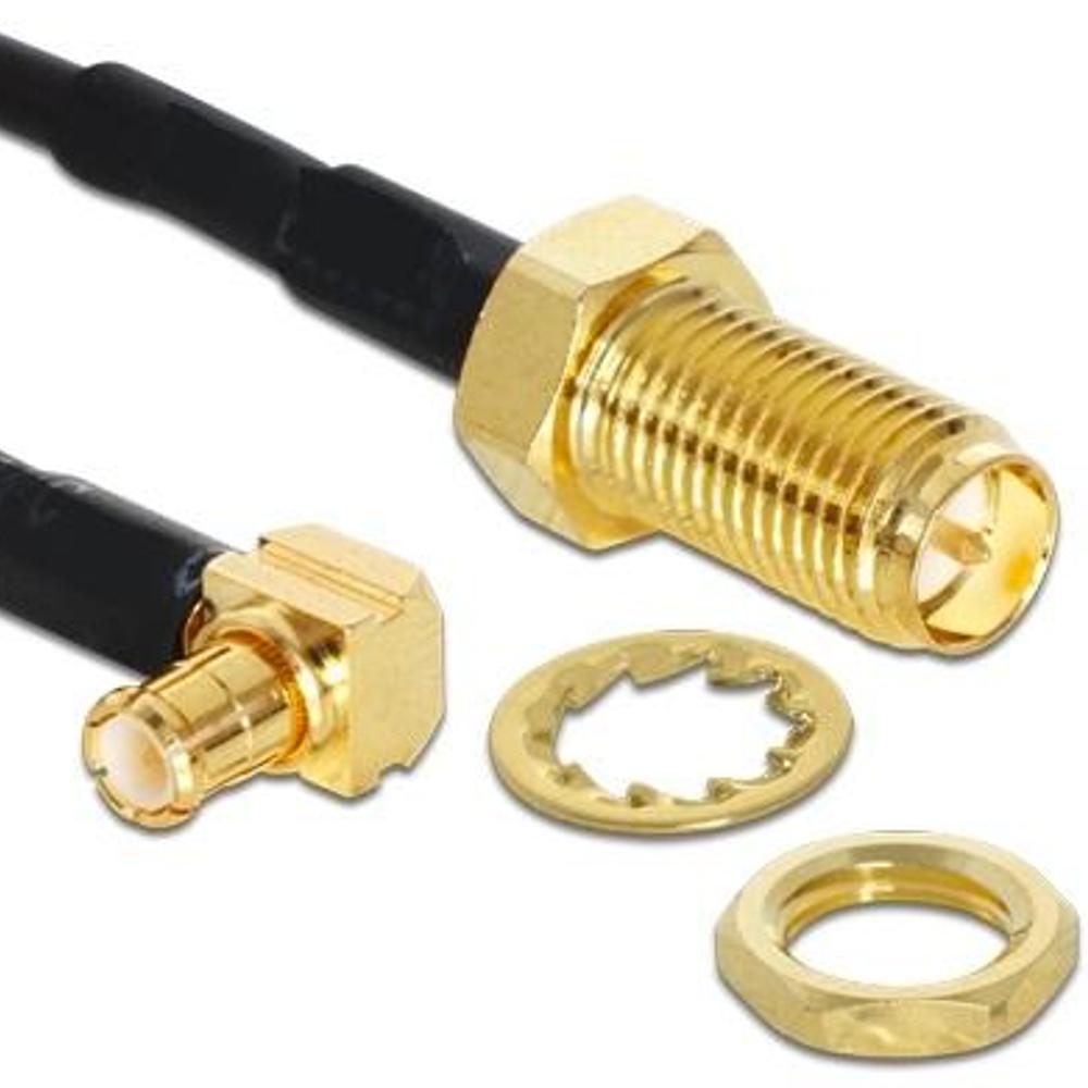 RP-SMA zu MCX 90 Antennenkabel - vergoldete Kontakte
