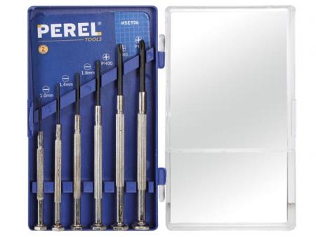 SATZ MIT 6 PRÄZISIONSSCHRAUBENDREHERN - Perel