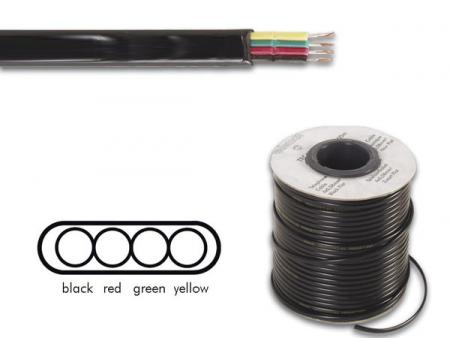 TELEFONKABEL 4 x 0,08mm SCHWARZ - Velleman