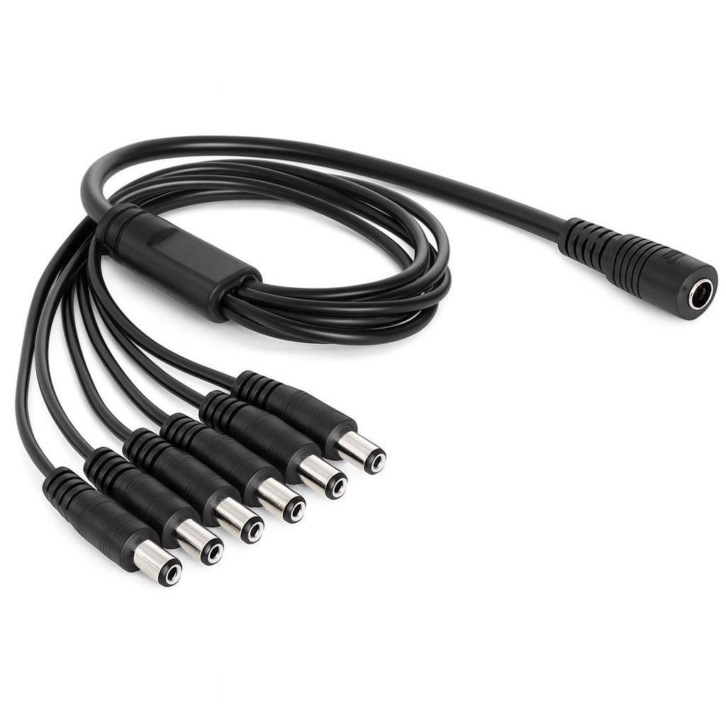 DC-Verteilerkabel Splitter 1 zu 6 für 5,5 × 2,1 mm