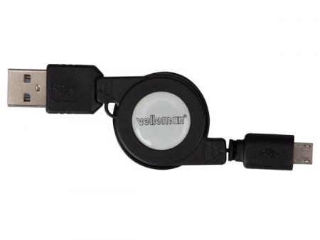 USB 2.0 A auf Micro B Kabel Verlängerbar - Velleman