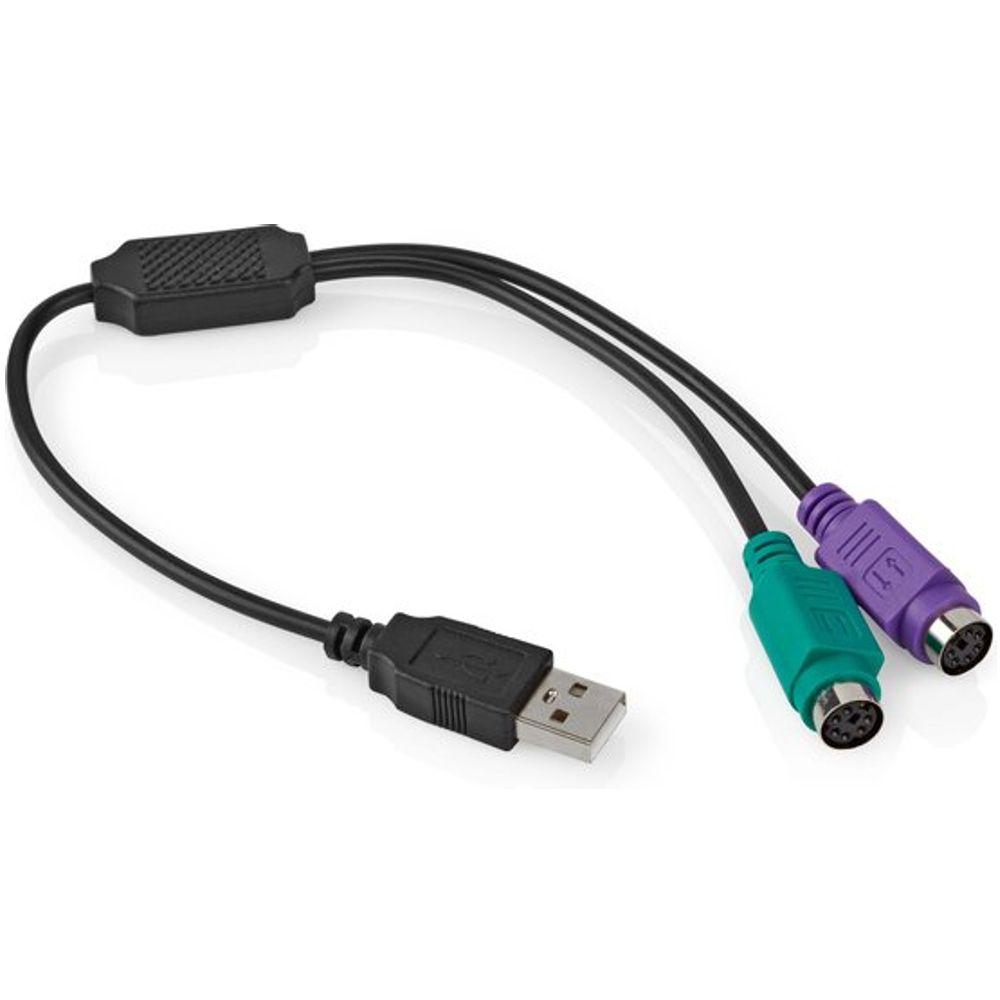 USB naar PS/2 verloopstekker - Nedis
