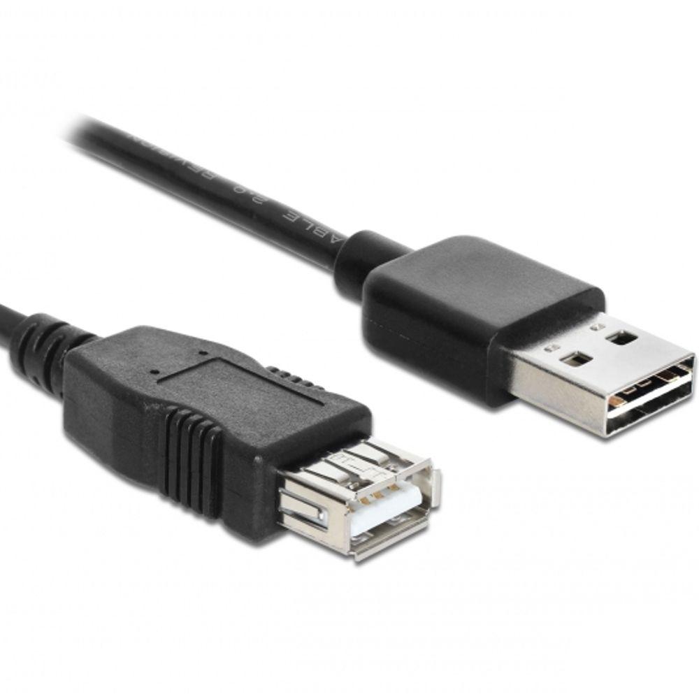 Delock Kabel EASY USB 2.0 A Stecker > USB 2.0 A Buchse Verlängerung 5 m