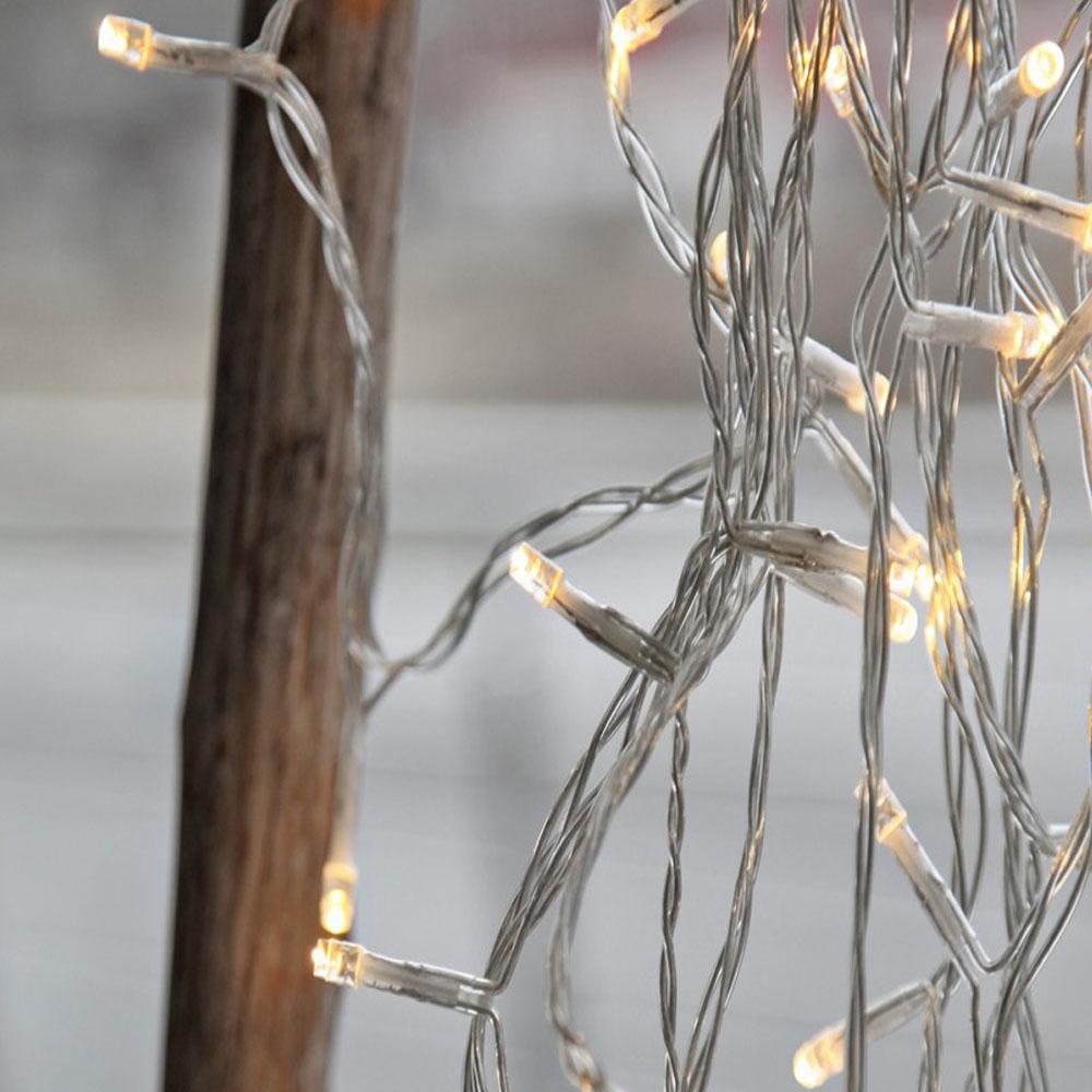 Weihnachtsbaumbeleuchtung - LED-Weihnachtsbeleuchtung für den Innenbereich - 120 Lichter - 19 Meter - warmweiß