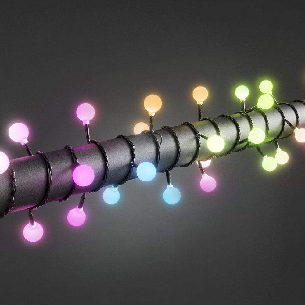 Lichterkette - LED-Weihnachtsbeleuchtung für innen und außen - 80 Lichter - 7,9 Meter - mehrfarbig