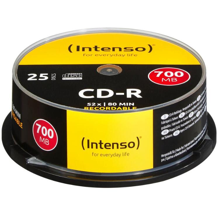 CD R 52x Spindel 25 Stück - Intenso