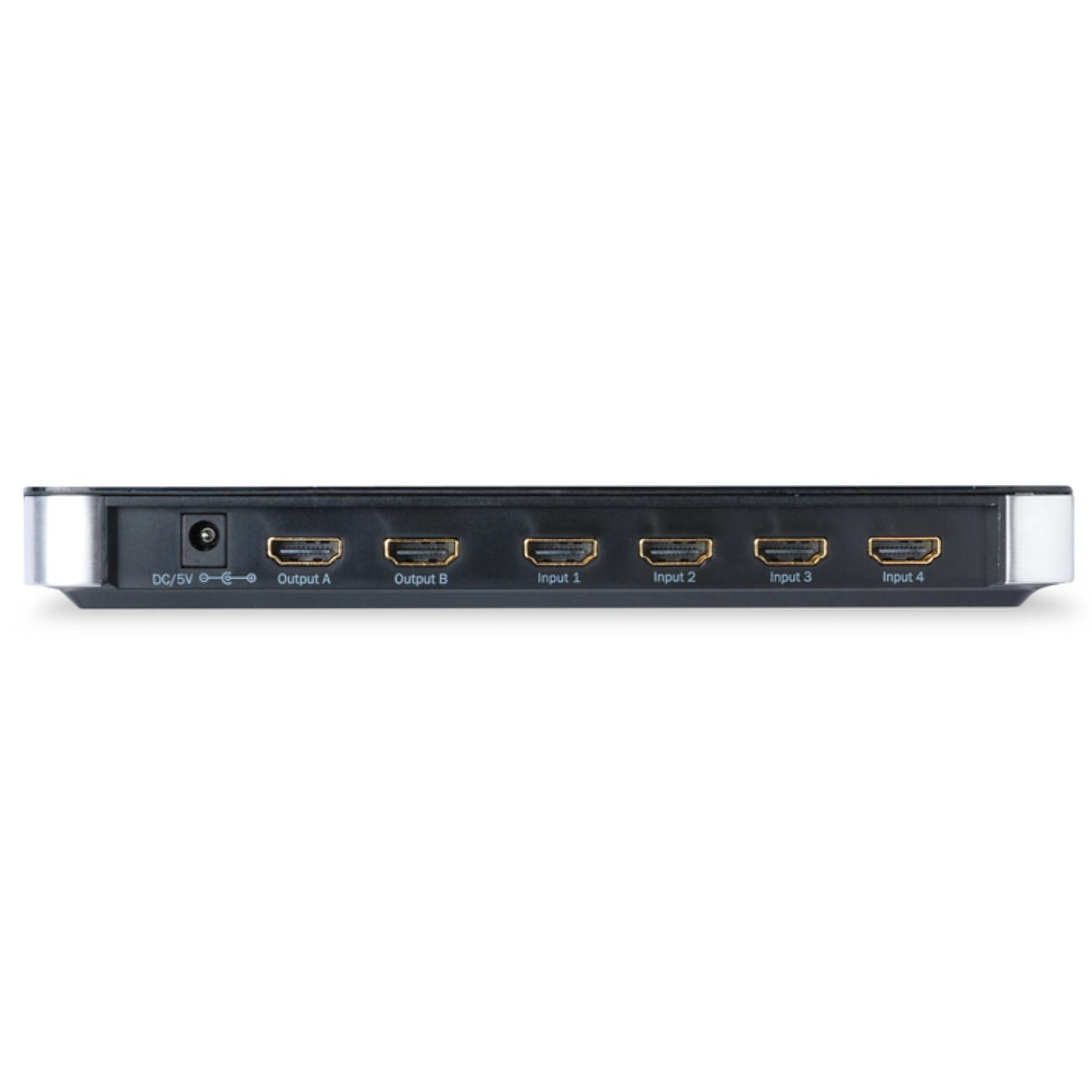 HDMI-Matrix-Switch - 4 bis 2 Anschlüsse - Digitus
