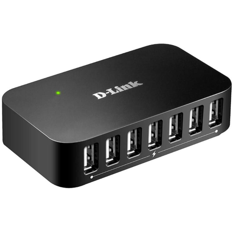 7 Anschlüsse USB 2.0 Hub