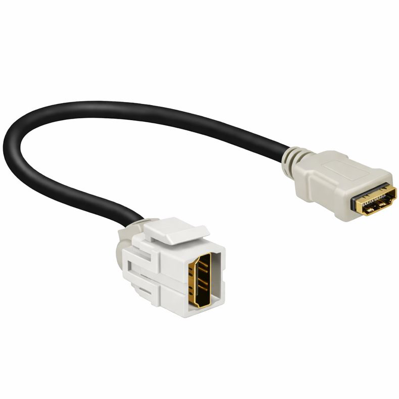 DeLOCK HDMI Buchse Keystone Modul > HDMI weiblich 250 mit Kabel