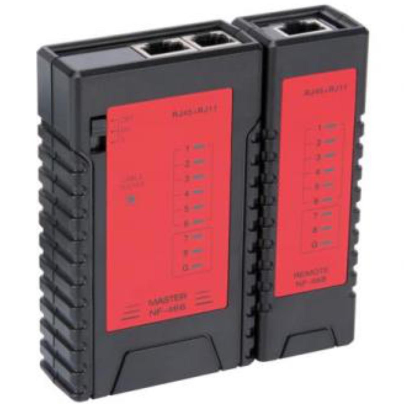 Kabeltester : UTP/FTP/STP - Anschlüsse: RJ45/RJ11/RJ12