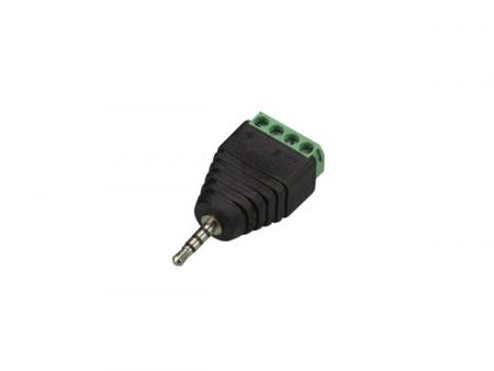 2,5 mm STEREOPLUG NAAR 4 POLIGE SCHROEFAANSLUITING (5 M.) - Velleman