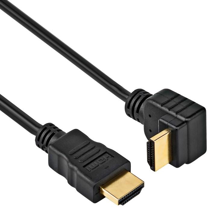 HDMI-Kabel gewinkelt - schwarz - allteq