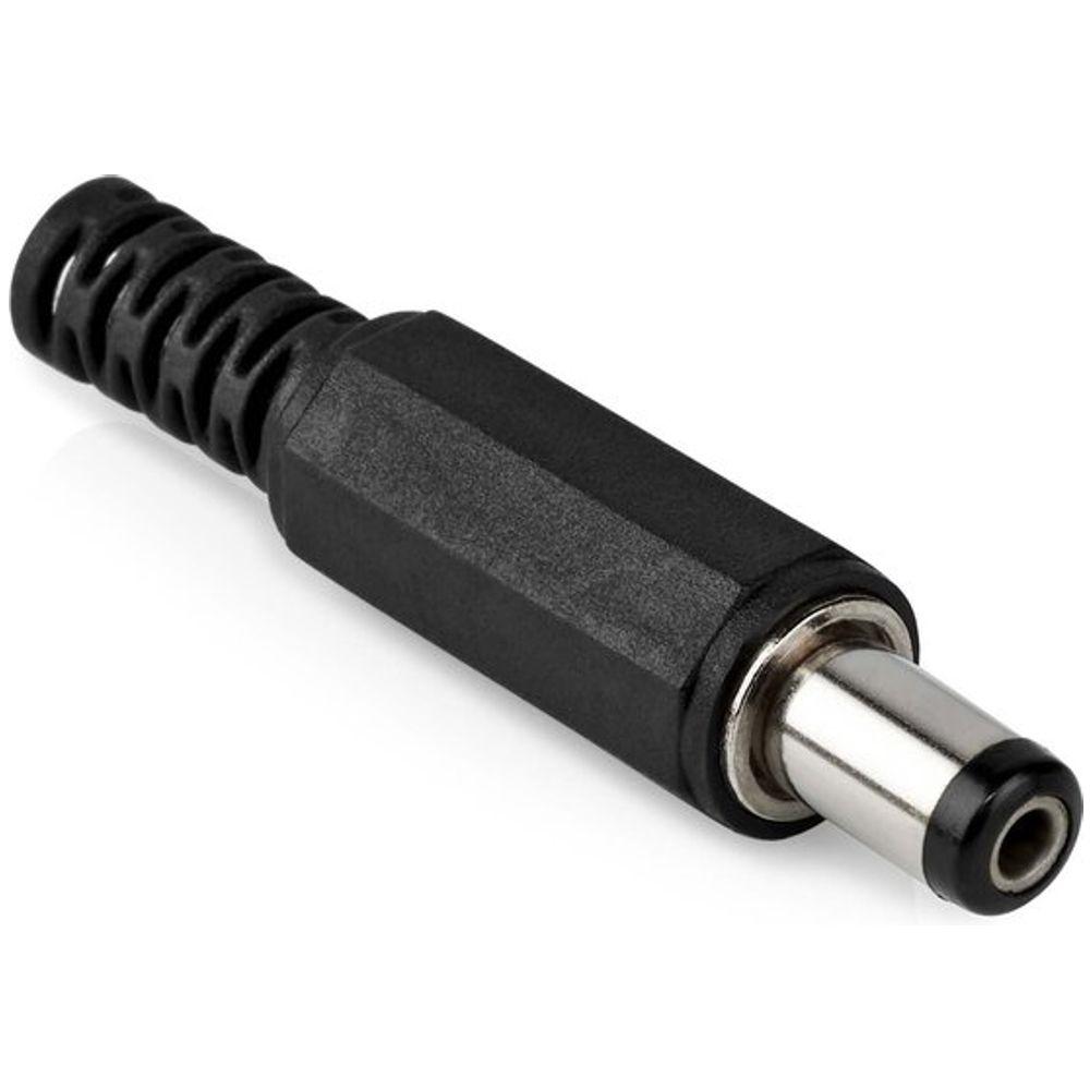 DC Stecker mit Kabelabdeckung Bohrung 2,1 x 5,5 mm