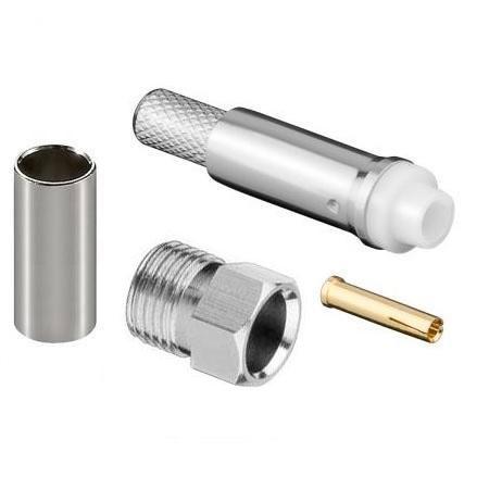 FME Buchse Crimp für RG 58/U<br>mit gold pin - Goobay